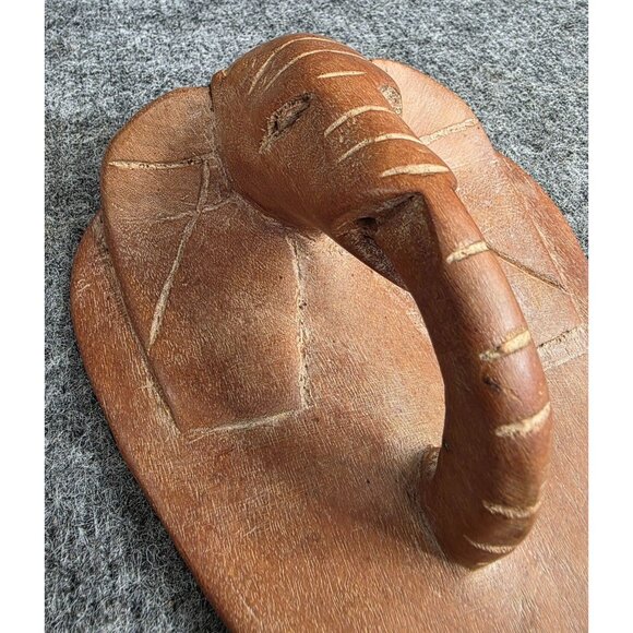 Handcrafted Elephant Wall Hanging Carved Wood Art from Kenya Decorative - Picture 2 of 6